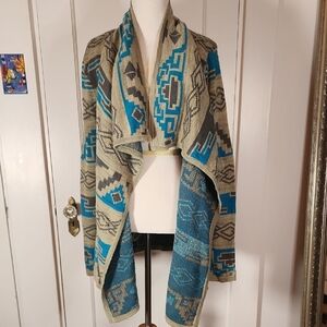 Field & Stream Blue and Gray Knit Sweater